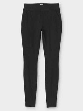 Duluth - NoGA Naturale Black High Rise Cotton Stretch Knit Leggings - XXL